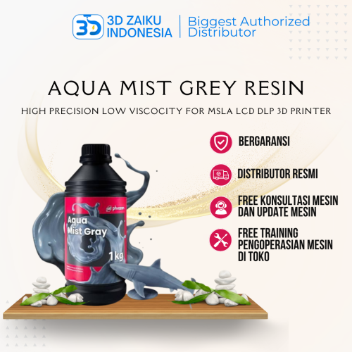 Original Phrozen Aqua Mist Grey Resin High Precision Low Viscocity for MSLA LCD DLP 3D Printer